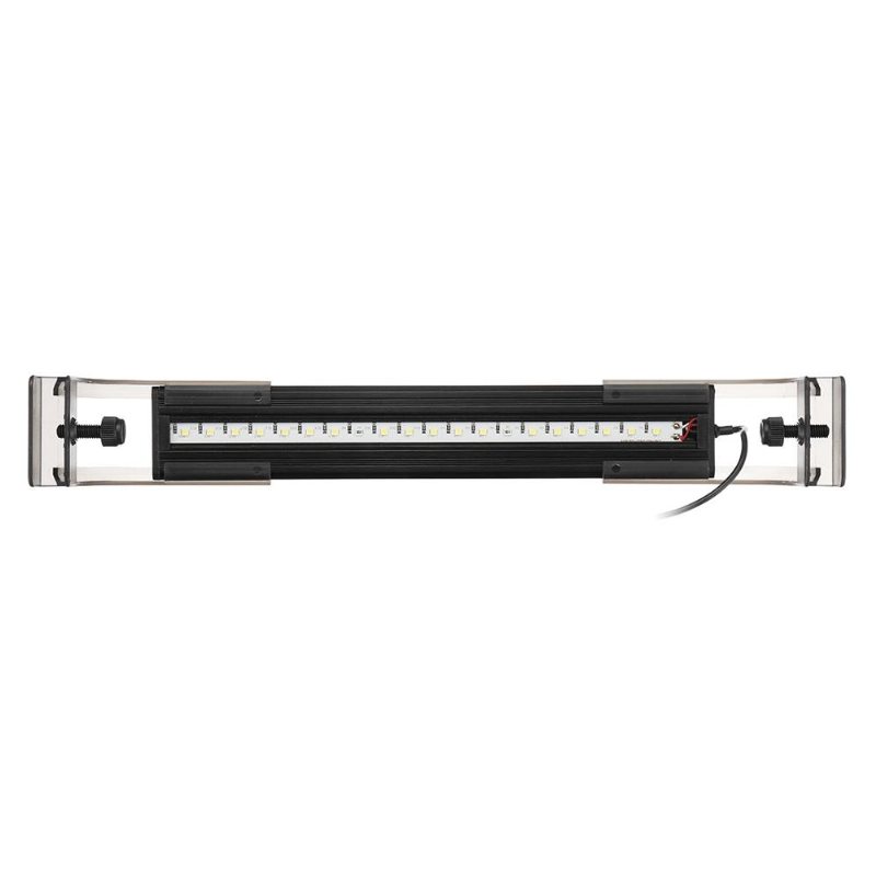 3.5w 25cm Justerbar 2835 Led Aquarium Fish Tank Super Slim Light Lampa Svart