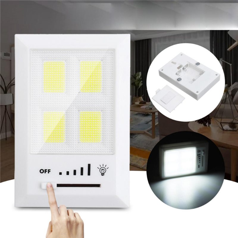 36 Led Cob Trådlös Nattlampa 5 Växlar Dimmer Under Ljus Garderob Veranda Kök