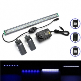 40 cm 39 Led Fish Tank Aquarium Light Vit Blå Lampklämma På Vattentät Bar Ac110-240v