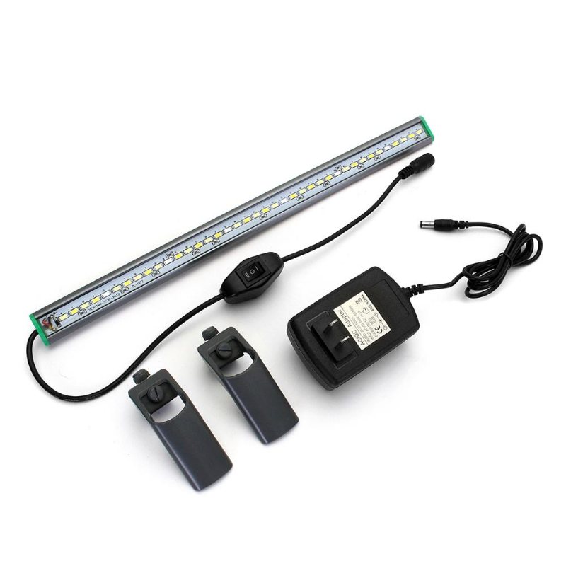 40 cm 39 Led Fish Tank Aquarium Light Vit Blå Lampklämma På Vattentät Bar Ac110-240v