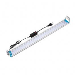 48.5 cm Aluminium Justerbar Led Aquarium Light Fish Tank Panel Lampa Blå+vit Ac220v