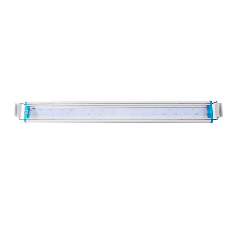 48.5 cm Aluminium Justerbar Led Aquarium Light Fish Tank Panel Lampa Blå+vit Ac220v