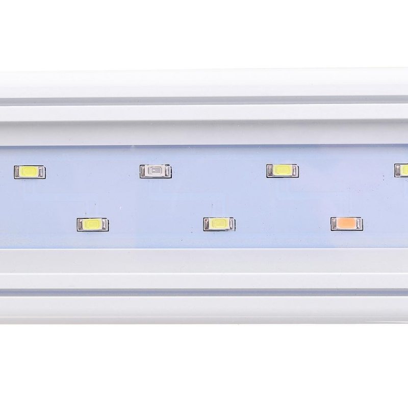 48.5 cm Aluminium Justerbar Led Aquarium Light Fish Tank Panel Lampa Blå+vit Ac220v