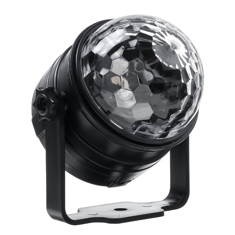 6w 110-240v 6 Lägen Rgb Disco Party Lights Strobe Led Dj Ball Sound Aktiverad Glödlampa Danslampa Semesterdekor