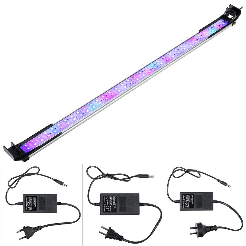 72cm 66led Aquarium Fish Tank Light Högljus Dubbelt Dräneringsvattengräs