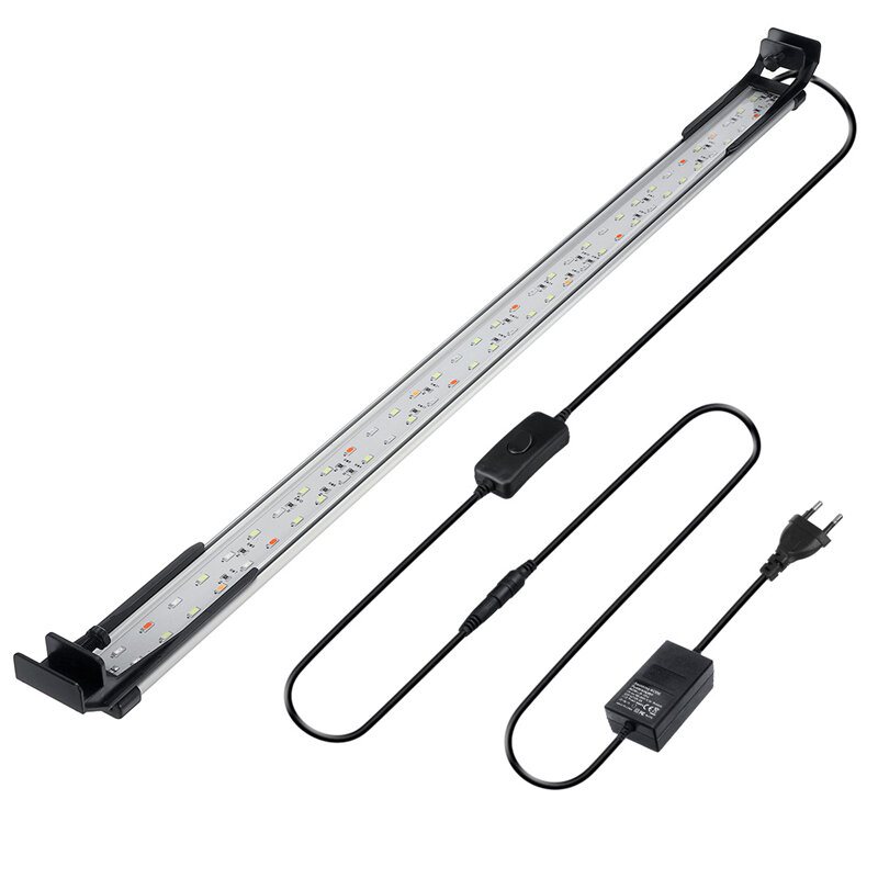 72cm 66led Aquarium Fish Tank Light Högljus Dubbelt Dräneringsvattengräs