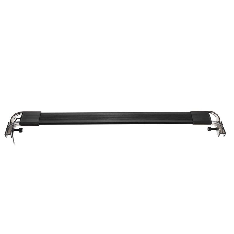 8w 50cm Justerbar 2835 Led Aquarium Fish Tank Super Slim Light Lamp Black