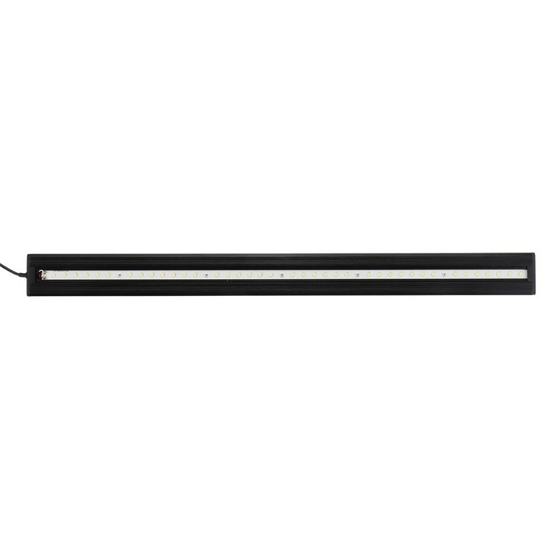 8w 50cm Justerbar 2835 Led Aquarium Fish Tank Super Slim Light Lamp Black