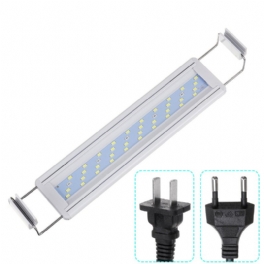 8w Led Fish Tank Light 30cm Aquarium Bracket Clip Lighting Utdragbar Aquatic Plant För 30-40cm