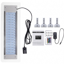 9.5 W 48 Led Rgb-fjärrkontroll Aquarium Light Lamp Passar För 40-56 cm Akvarium