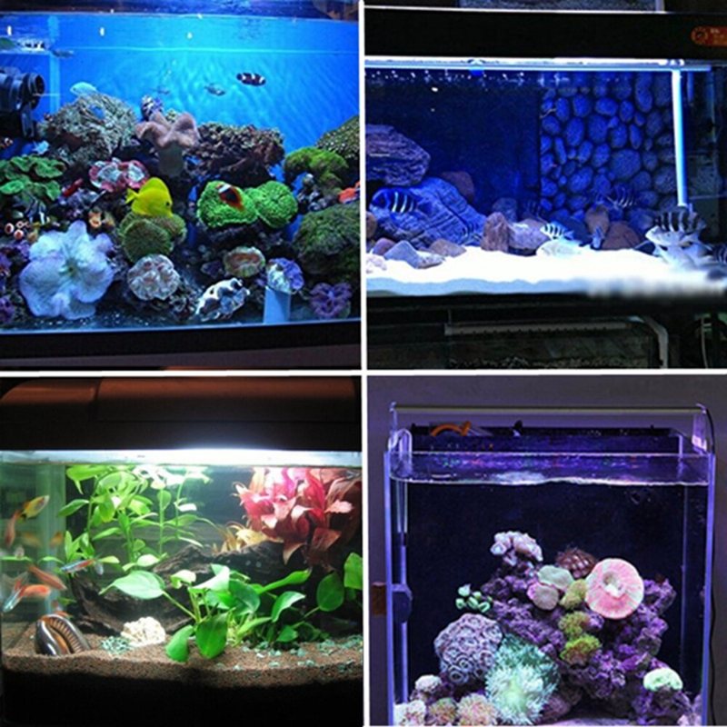 Ac110-240v 18cm 5050 2.9w Rgb Led Aquarium Fish Tank Light Color Changing Bar Dränkbar Lampa + 44 Keys Fjärrkontroll