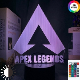 Apex Legends Logo Nattlampa Led Färgskiftande Ljus För Spelrumsinredning Idéer Cool Event Pris Spelare Födelsedag Present Usb-lampa