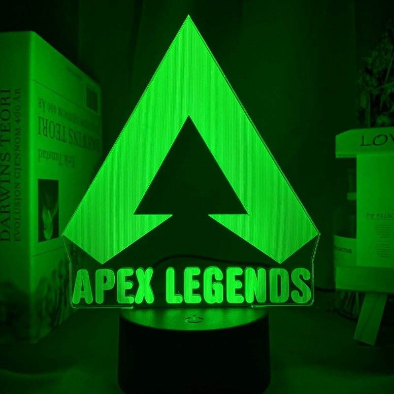 Apex Legends Logo Nattlampa Led Färgskiftande Ljus För Spelrumsinredning Idéer Cool Event Pris Spelare Födelsedag Present Usb-lampa