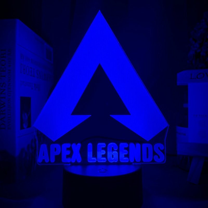 Apex Legends Logo Nattlampa Led Färgskiftande Ljus För Spelrumsinredning Idéer Cool Event Pris Spelare Födelsedag Present Usb-lampa