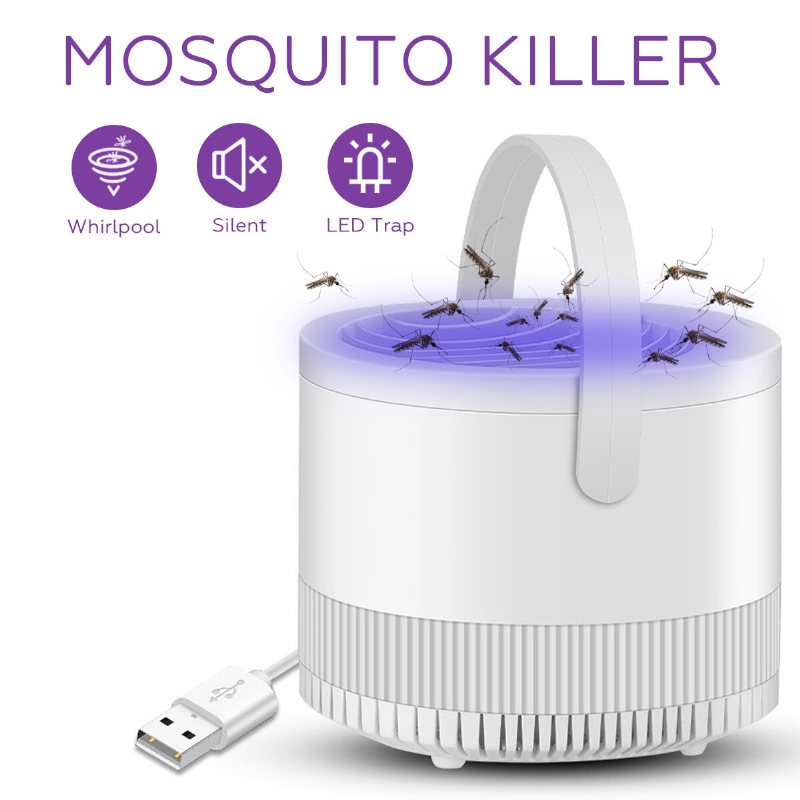 Bärbar Usb Elektronisk Mosquito Insect Killer Led Bug Zapper Catcher Trap Lamp