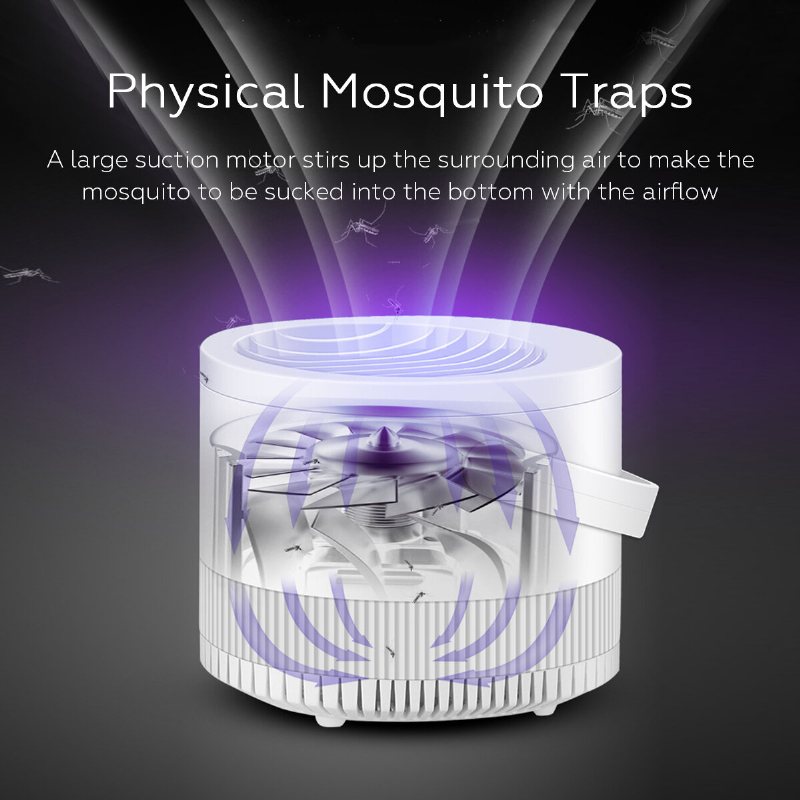 Bärbar Usb Elektronisk Mosquito Insect Killer Led Bug Zapper Catcher Trap Lamp