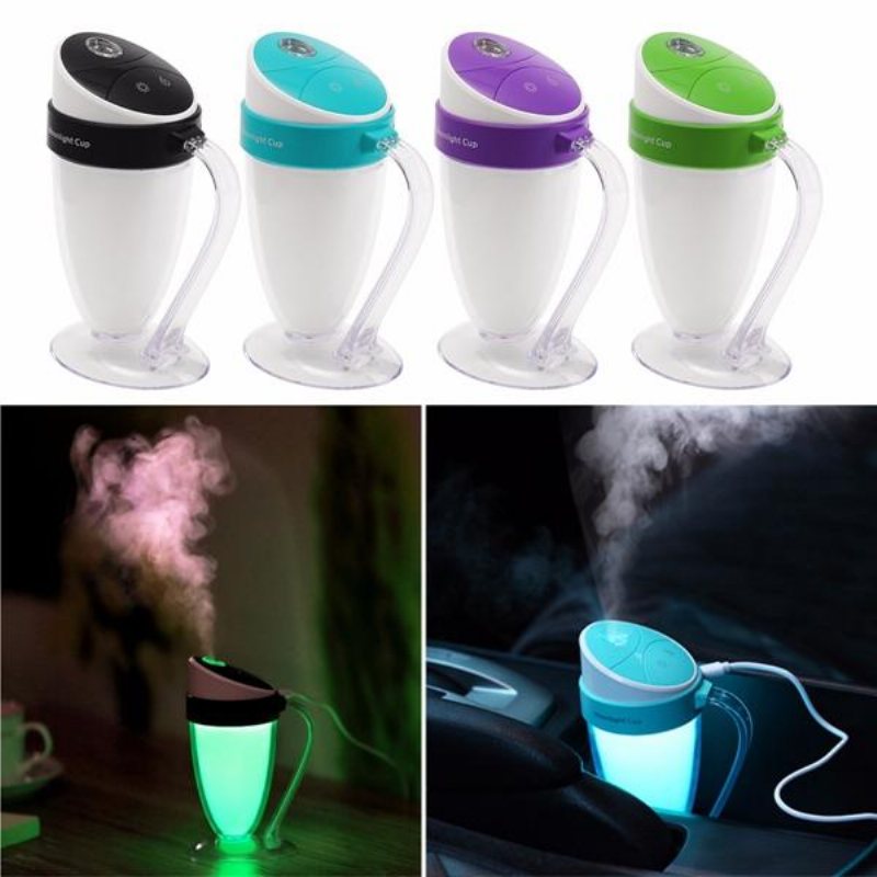 Bärbar Usb Mini Moonlight Cup Luftfuktare Air Light Face Diffuser Fresher Mist Maker