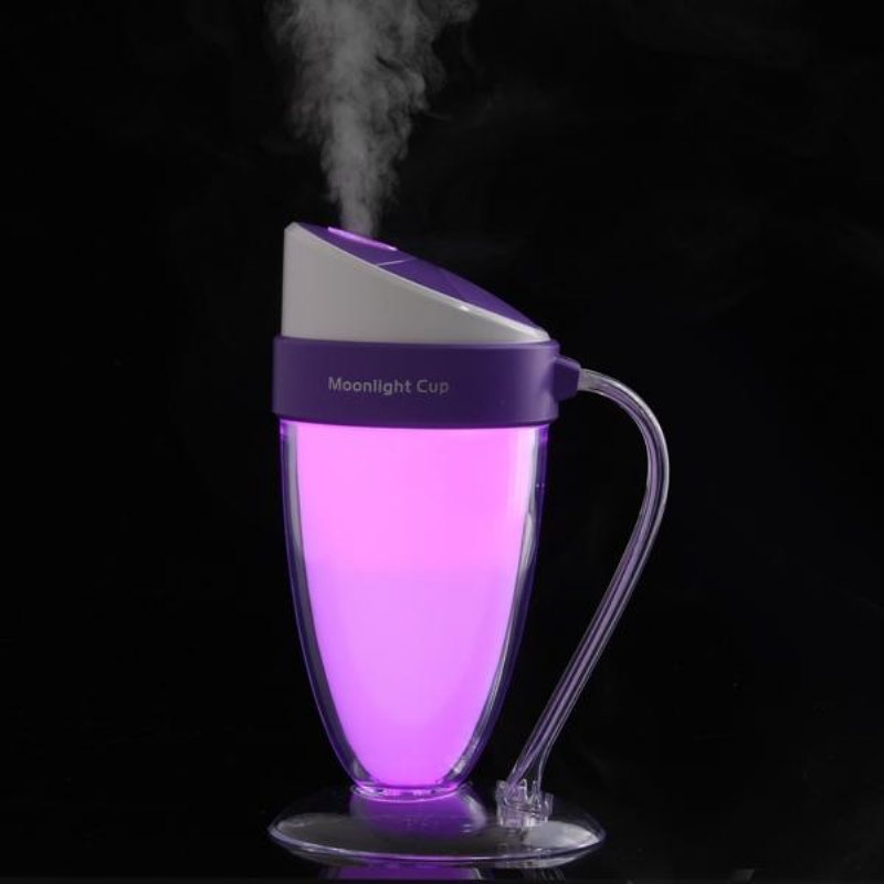 Bärbar Usb Mini Moonlight Cup Luftfuktare Air Light Face Diffuser Fresher Mist Maker