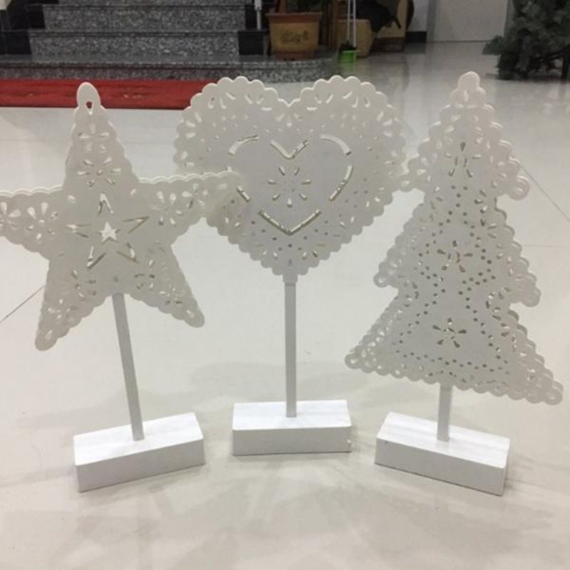 Batteridriven Star Christmas Tree Heart Led Nattljus Bordslampa Heminredning