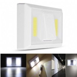 Batteridriven Trådlös Cob Led Nattlampa Super Bright Switch Lampa För Garderob