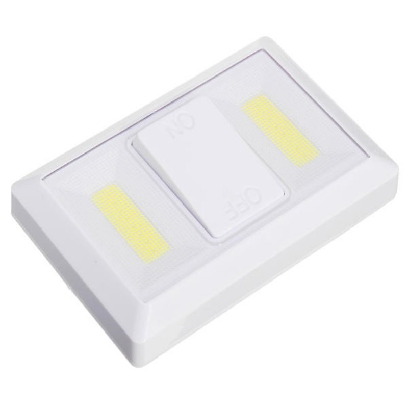 Batteridriven Trådlös Cob Led Nattlampa Super Bright Switch Lampa För Garderob