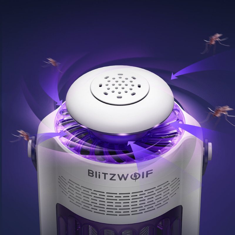 Bw-mk-011 Uv Mosquito Killer Lamp 5w Type-c Usb Uppladdningsbar 2000mah Kapacitet Elchock Luftflödessug