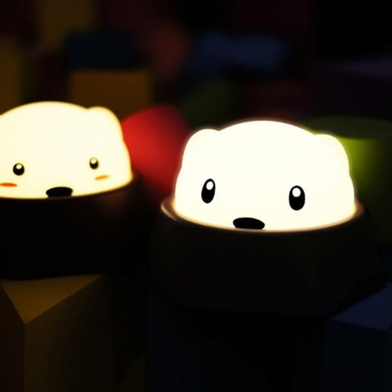 Creative Cute Diglett-lampa Touch Sensor Tap Control Uppladdningsbar Led-nattlampa För Babysovrum