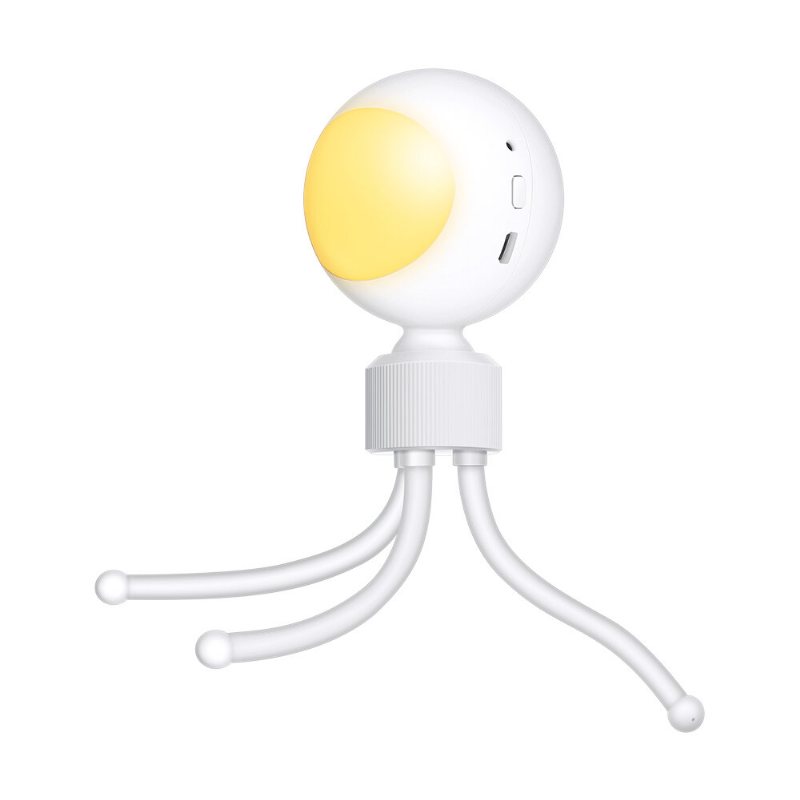 Digoo Dg-l13 0.5w Smart Akustooptisk Kontroll Nattljus 3200k Färg Usb Laddning 360° Justerbart Läsljus Uppladdningsbar Bordslampa