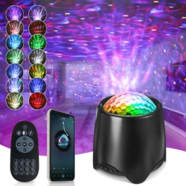 Elfeland Usb Rgb Led Galaxy Projector Light Starry Sky Ocean Music Night Med Fjärrkontroll