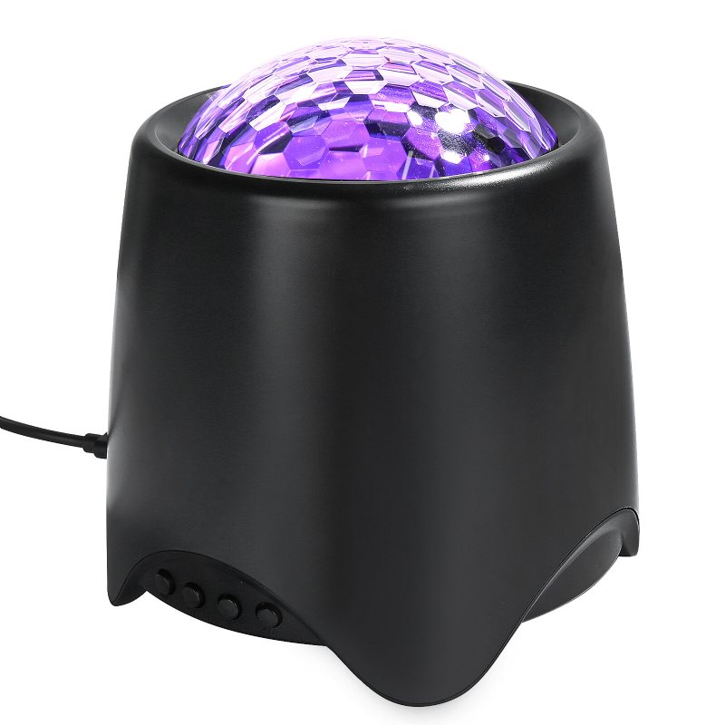 Elfeland Usb Rgb Led Galaxy Projector Light Starry Sky Ocean Music Night Med Fjärrkontroll