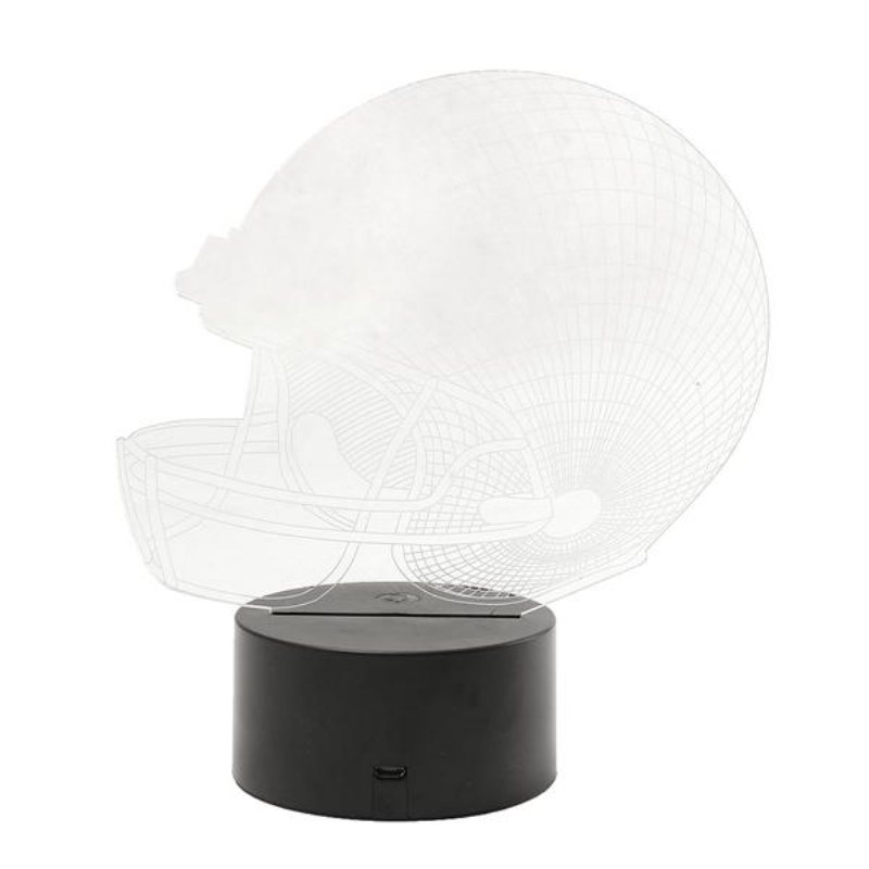 Färgglad Rugbyhatt 3d Touch Control Usb Led Bordslampa Nattlampa