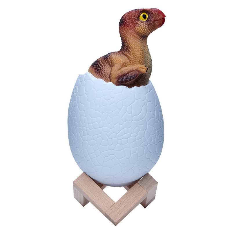 Kl-02 Dekorativ 3d Oviraptor Dinosaur Egg Smart Nattljus Touch Switch 3 Färger Ändra Led Nattlampa För Julklapp