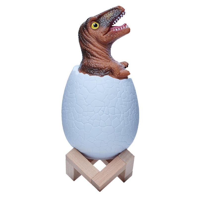 Kl-02 Dekorativ 3d Raptor Dinosaur Egg Smart Nattljus Touch Switch 3 Färger Ändra Led Nattlampa För Julklapp