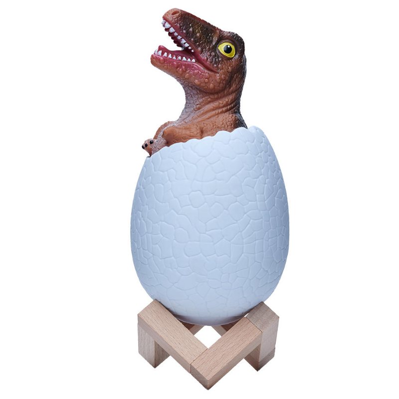 Kl-02 Dekorativ 3d Raptor Dinosaur Egg Smart Nattljus Touch Switch 3 Färger Ändra Led Nattlampa För Julklapp