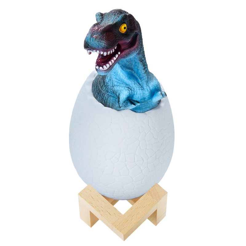 Kl-02 Dekorativ 3d Tyrannosaurus Ägg Smart Nattlampa 16 Färger Fjärrkontroll Touch Switch Led För Julklapp