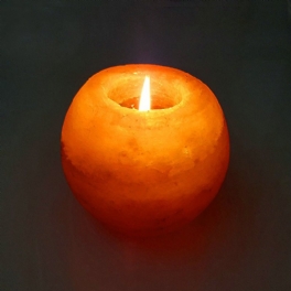 Kristall Himalaya Nattljus Ljusstake Natural Salt Rock Tea Light Luftrenande Bordslampa