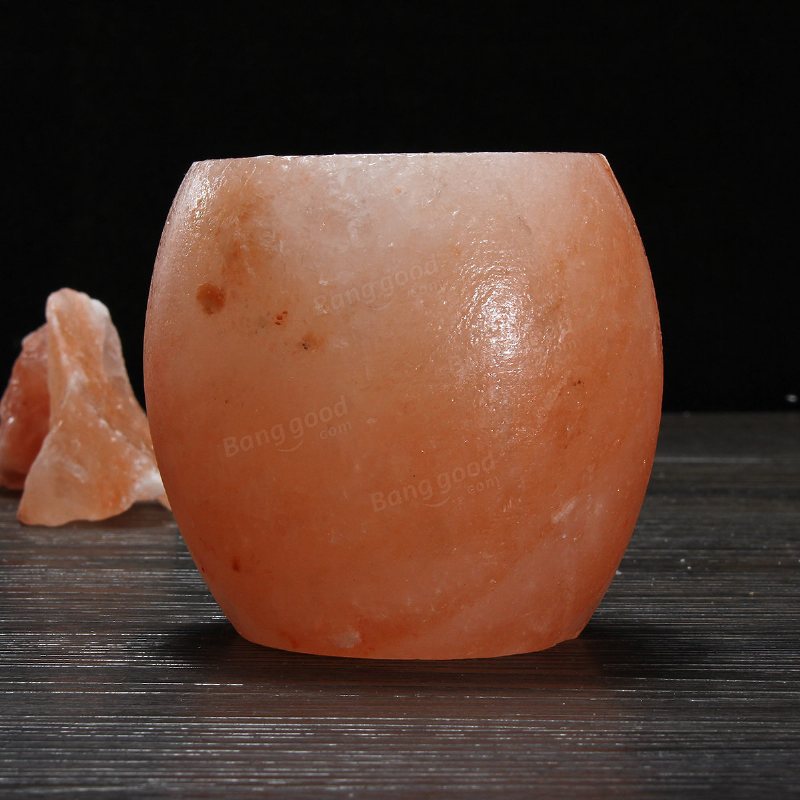 Kristall Himalaya Nattljus Ljusstake Natural Salt Rock Tea Light Luftrenande Bordslampa