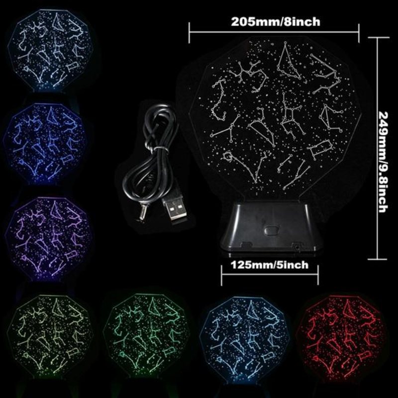 Led 3d Nattlampa Usb Creative Home Energisparande Sänglampa