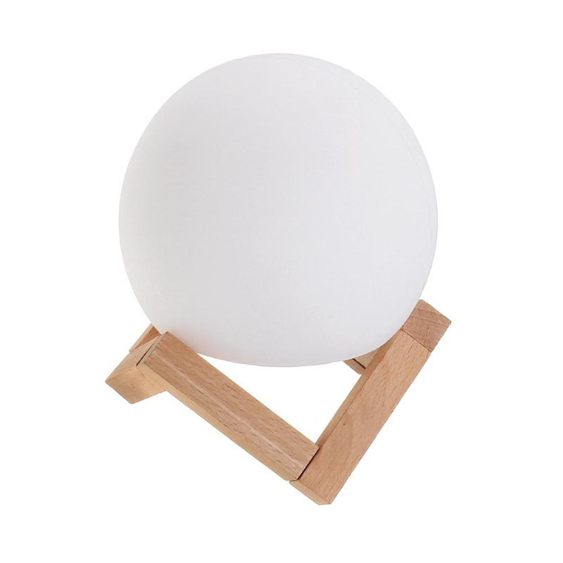 Led Färgglad Dimbar Uppladdningsbar Lunar Moon Night Light App Alexa Remote