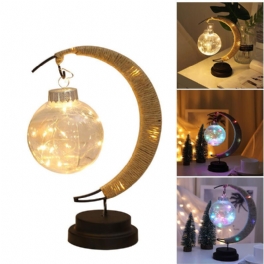 Led Moon Wishing Ball Modeling Light Crescent Shape Memorial Lampa För Heminredning