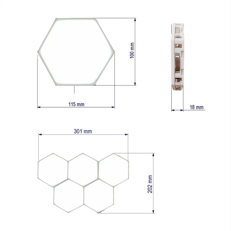 Led Nattljus Kvantlampa Modular Touch Lights Sensitive Lighting Led Nattlampa Magnetisk Hem Inomhusdekoration