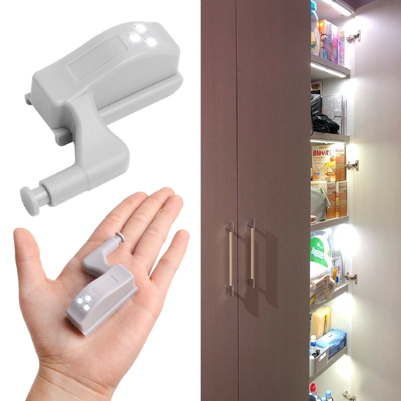 Led-skåpsljus Smart Touch Induktion Inre Gångjärnslampa Sensorlampor För Sovrum Garderob Köksgarderob Nattlampor