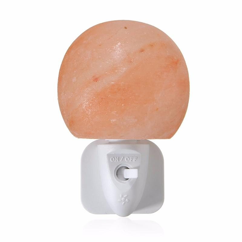 Mini Söt Hand Snidad Naturlig Kristall Himalaya Salt Nattlampa Vägglampa Present