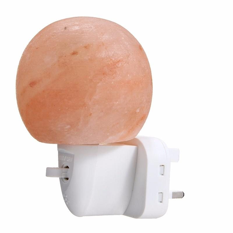 Mini Söt Hand Snidad Naturlig Kristall Himalaya Salt Nattlampa Vägglampa Present