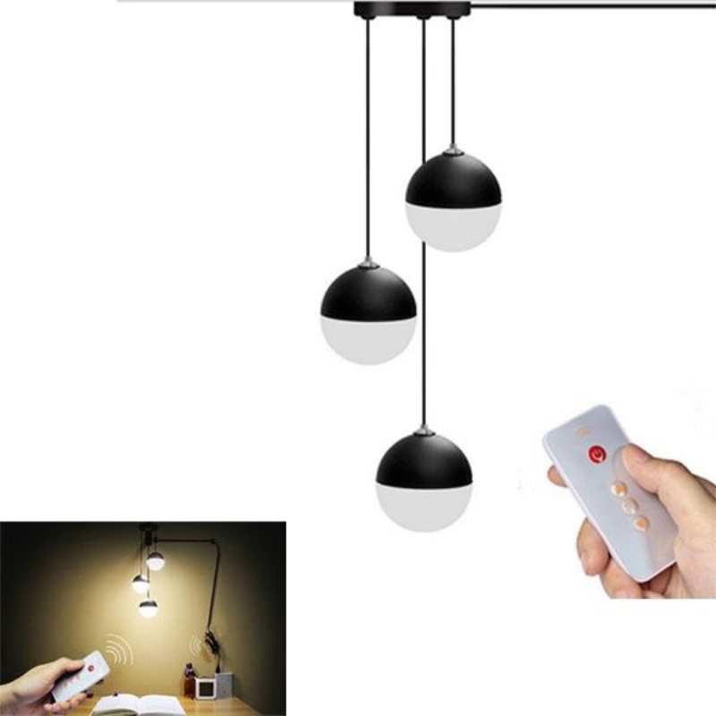 Moderna 3 Wind Bell Balls Led Usb Tak Läslampa Vardagsrum Study Säng Dekorativ Nattlampa