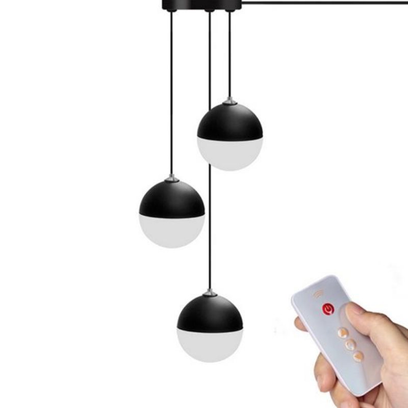 Moderna 3 Wind Bell Balls Led Usb Tak Läslampa Vardagsrum Study Säng Dekorativ Nattlampa