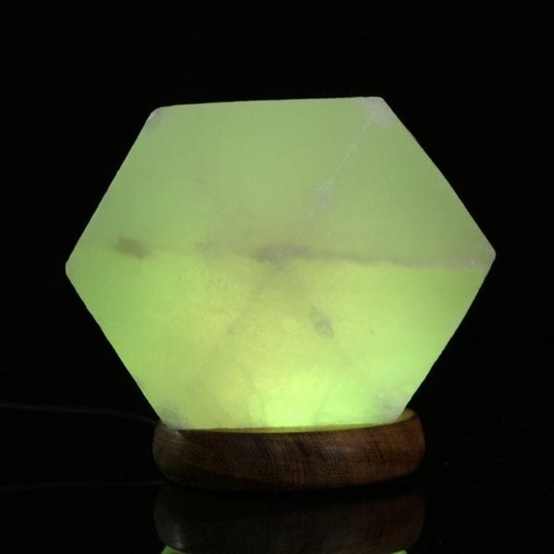 Natural Crystal Rock Usb-saltlampa Färgglad Led-nattljusdekor