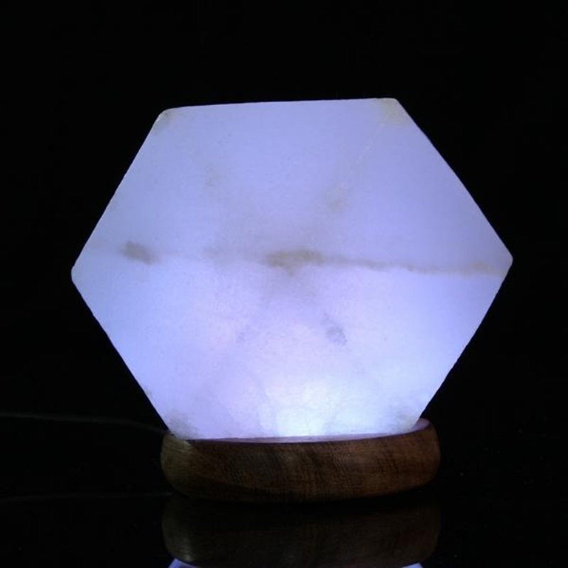 Natural Crystal Rock Usb-saltlampa Färgglad Led-nattljusdekor