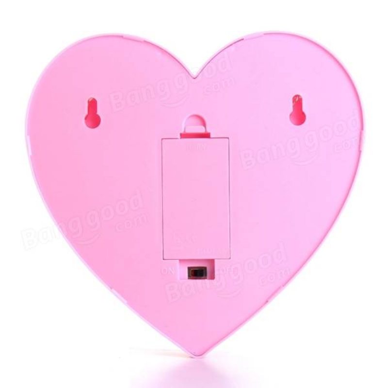 Söt 11 Led Marquee Heart Night Light Batterilampa Baby Kids Sovrum Heminredning