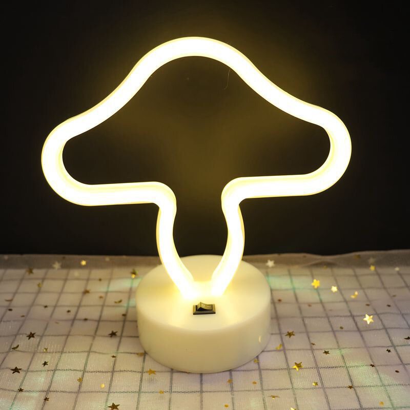 Uppgradera Neon Night Light Rabbit Vibrato Anchor Bigmouth Bird Creative Spot